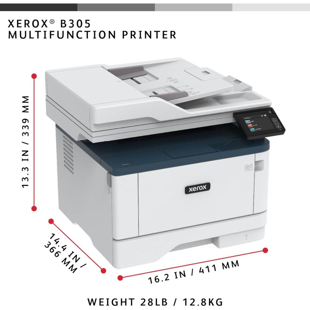 Xerox B305/DNI Multifunction Printer Black & White Laser, Wireless, All in One